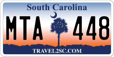 SC license plate MTA448