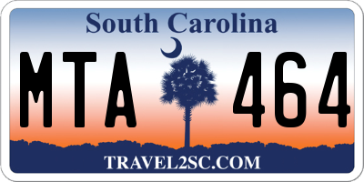 SC license plate MTA464