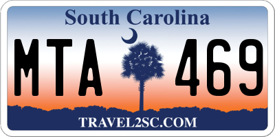 SC license plate MTA469