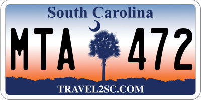 SC license plate MTA472