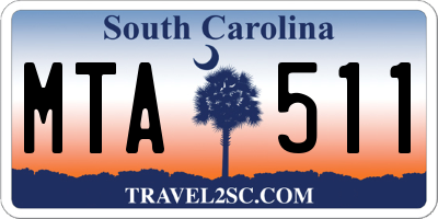 SC license plate MTA511