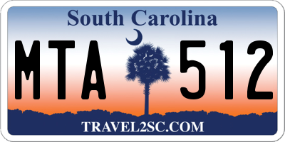 SC license plate MTA512