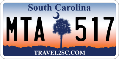 SC license plate MTA517