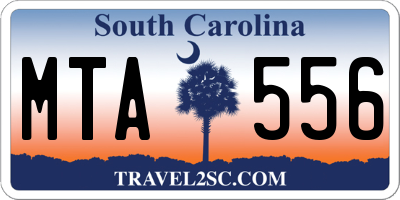 SC license plate MTA556