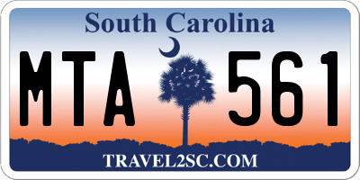 SC license plate MTA561