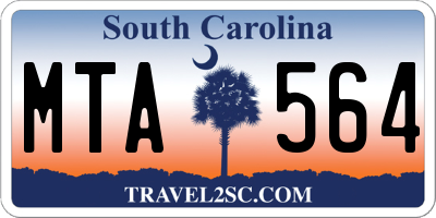 SC license plate MTA564