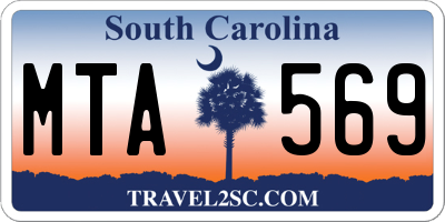 SC license plate MTA569