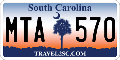 SC license plate MTA570