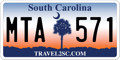 SC license plate MTA571