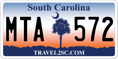 SC license plate MTA572