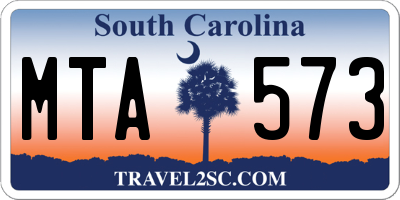 SC license plate MTA573