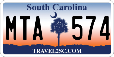 SC license plate MTA574