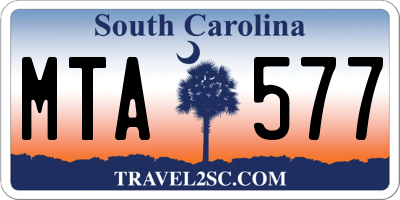 SC license plate MTA577