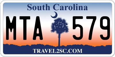 SC license plate MTA579