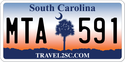 SC license plate MTA591