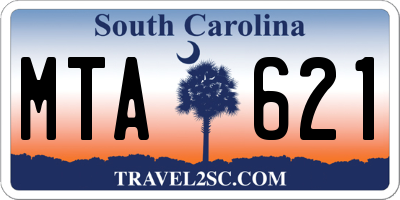 SC license plate MTA621