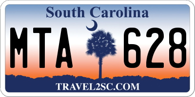 SC license plate MTA628