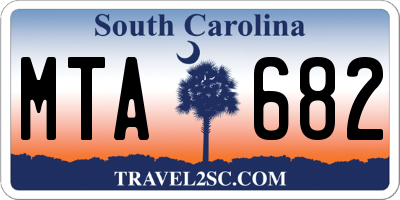 SC license plate MTA682