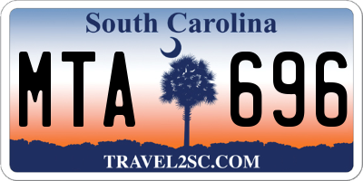 SC license plate MTA696