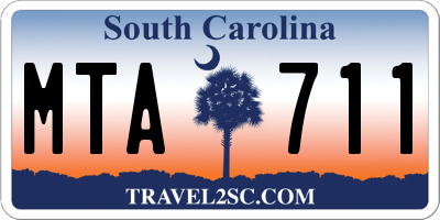 SC license plate MTA711