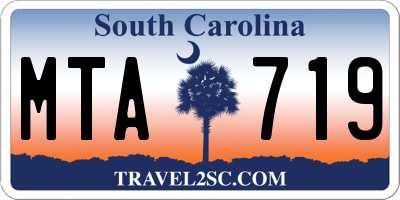 SC license plate MTA719
