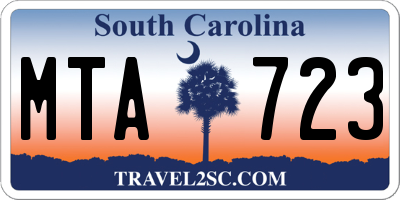 SC license plate MTA723