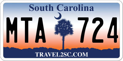 SC license plate MTA724