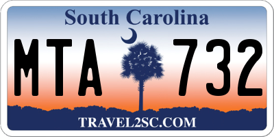 SC license plate MTA732