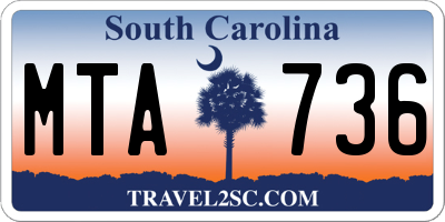 SC license plate MTA736