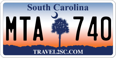 SC license plate MTA740