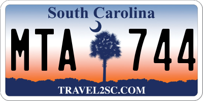 SC license plate MTA744