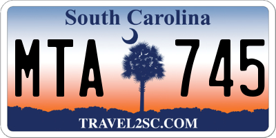SC license plate MTA745