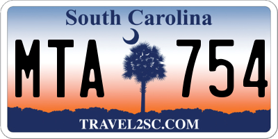 SC license plate MTA754