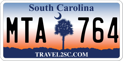SC license plate MTA764