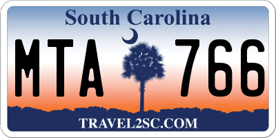 SC license plate MTA766