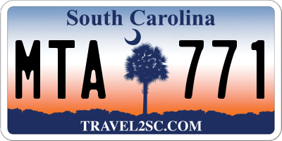 SC license plate MTA771
