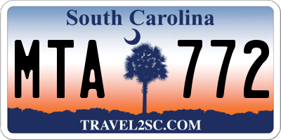 SC license plate MTA772