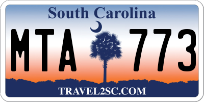 SC license plate MTA773