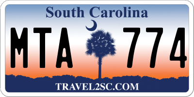 SC license plate MTA774