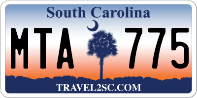 SC license plate MTA775