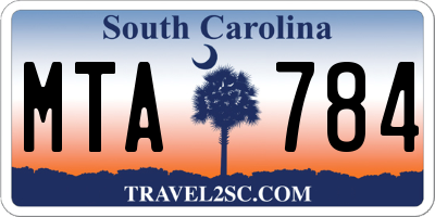 SC license plate MTA784