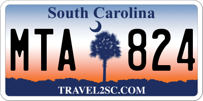 SC license plate MTA824