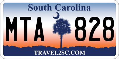 SC license plate MTA828