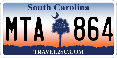 SC license plate MTA864