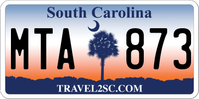 SC license plate MTA873