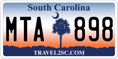 SC license plate MTA898