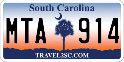 SC license plate MTA914