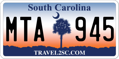 SC license plate MTA945