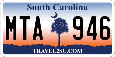 SC license plate MTA946