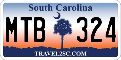 SC license plate MTB324